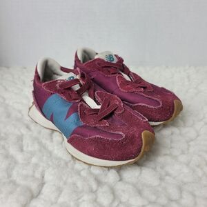 New Balance 327 Kids Sneaker Maroon Toddler Size 8 Casual  Running Shoes Good Co